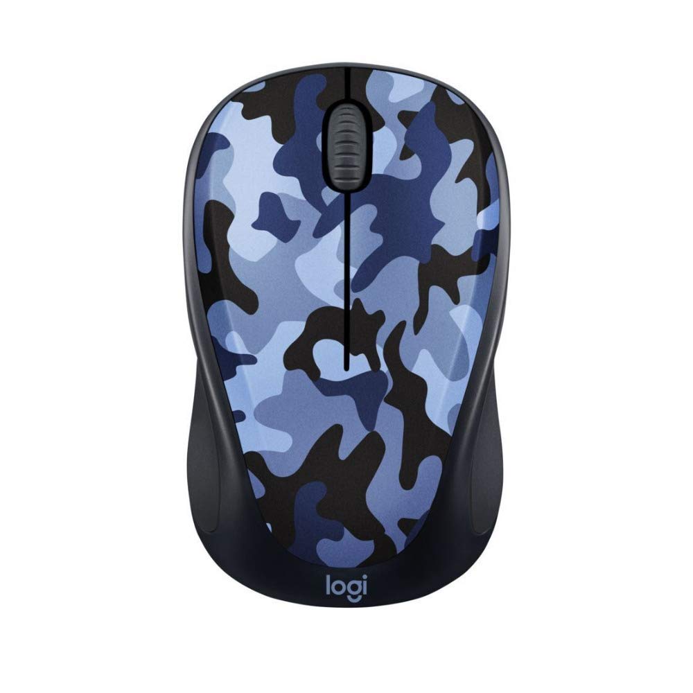[Australia - AusPower] - Logitech Color Collection Wireless Mouse - Blue Camo 