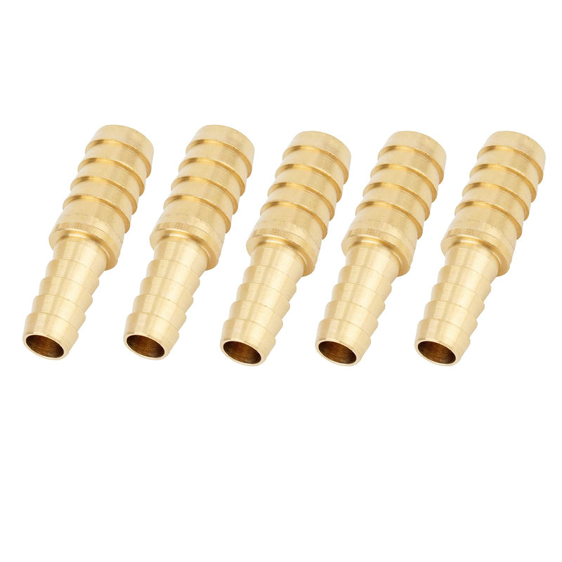 [Australia - AusPower] - Avanty Brass Hose Barb Fitting 1/2" Barbed x 5/16" Barbed Reducing Splicer Mender Union Joiner 5pcs 1/2" Barb x 5/16" Barb Pack of 5 