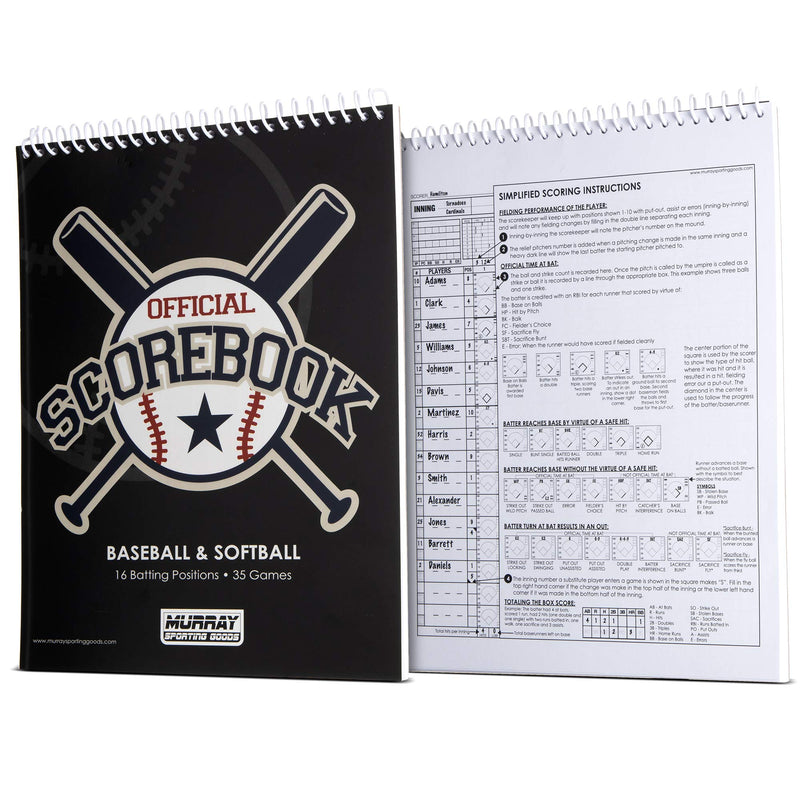 [Australia - AusPower] - Murray Sporting Goods Baseball/Softball Scorebook - 35 Games - 16 Players 