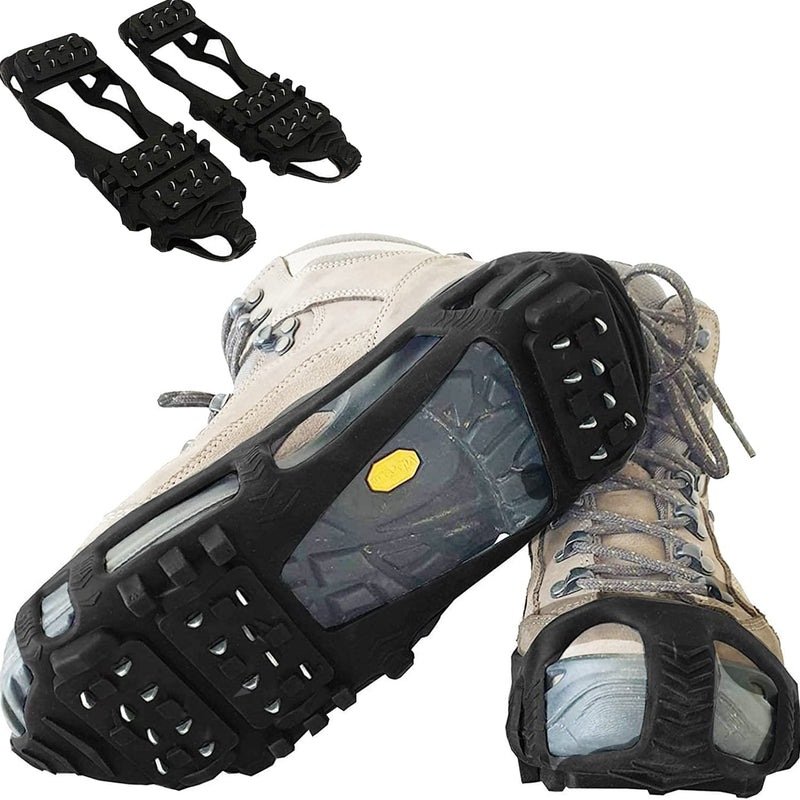 [Australia - AusPower] - Limm Crampons Ice Traction Cleats Large - Lightweight Traction Cleats for Walking on Snow & Ice - Anti Slip Shoe Grips Quickly & Easily Over Footwear - Portable Ice Grippers for Shoes & Boots Compact 