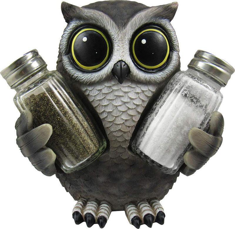 [Australia - AusPower] - DWK Animal Holder with Salt And Pepper Shaker Set (3 Piece) | Kitchen Décor and Accessories | Salt and Pepper Shakers | Home Décor | Home Decorations… (Owl) Owl 