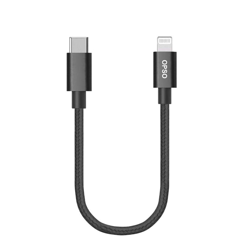 [Australia - AusPower] - OPSO USB C to Lightning Cable Nylon Braided 20cm Short, Apple MFi Certified PD Fast Charging Cable Type C to Lightning Charger Compatible for iPhone 13 12 11 Pro Max X XS XR XS Max 8 Plus and More 