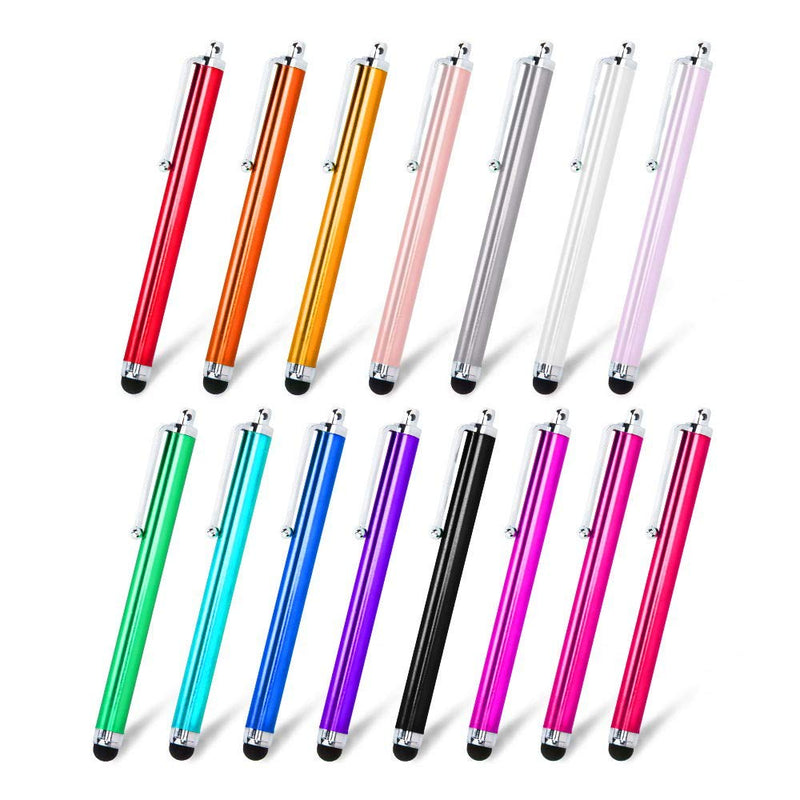 [Australia - AusPower] - Briout Stylus Pen Set of 22 Pack for Universal Touch Screens Devices, Capacitive Stylus for iPad, iPhone, Samsung, Kindle, Tablet (13 Multicolor) 13 