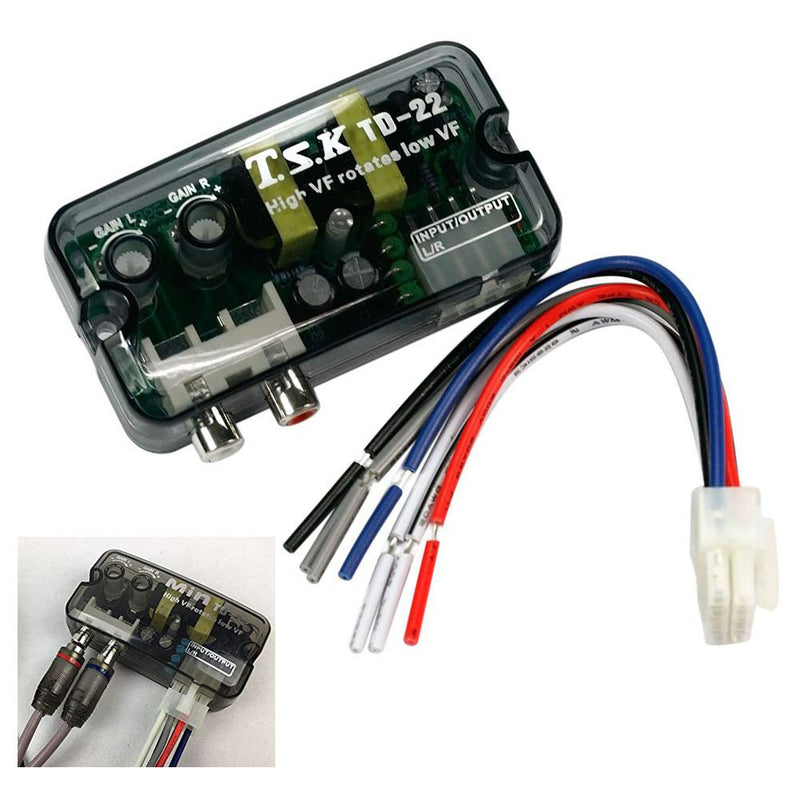 [Australia - AusPower] - Car Stereo High to Low Line Speaker Level Converter Cable/Converter Stereo Speaker Level Adapter 