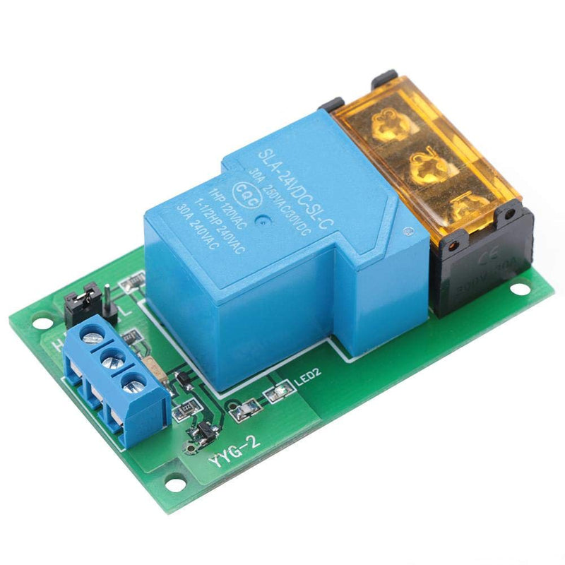 [Australia - AusPower] - Relay Module One Way 30A Optocoupler Isolation Relay Module High Power Relay High/Low Level Trigger YYG-2(24VDC) 
