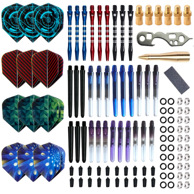 [Australia - AusPower] - SHOT TAKER CO. EST. 2017 Deluxe Darts Tune up Kit Box | Flights, Stems, Toolkits, Sharpener, Box, Shafts, O-Rings, Tridents, Springs, Flight Savers, Accessories (STC10416) 