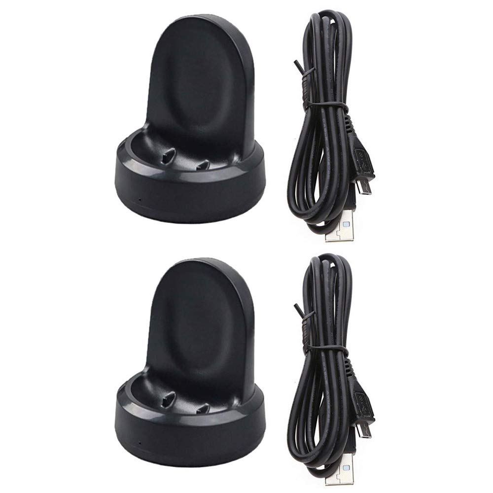 [Australia - AusPower] - Emilydeals Compatible with Galaxy Watch Charger, Replacement Charging Cradle Dock for Samsung Galaxy Watch SM-R800 SM-R810 SM-R815 Smart Watch (2 Pack) 