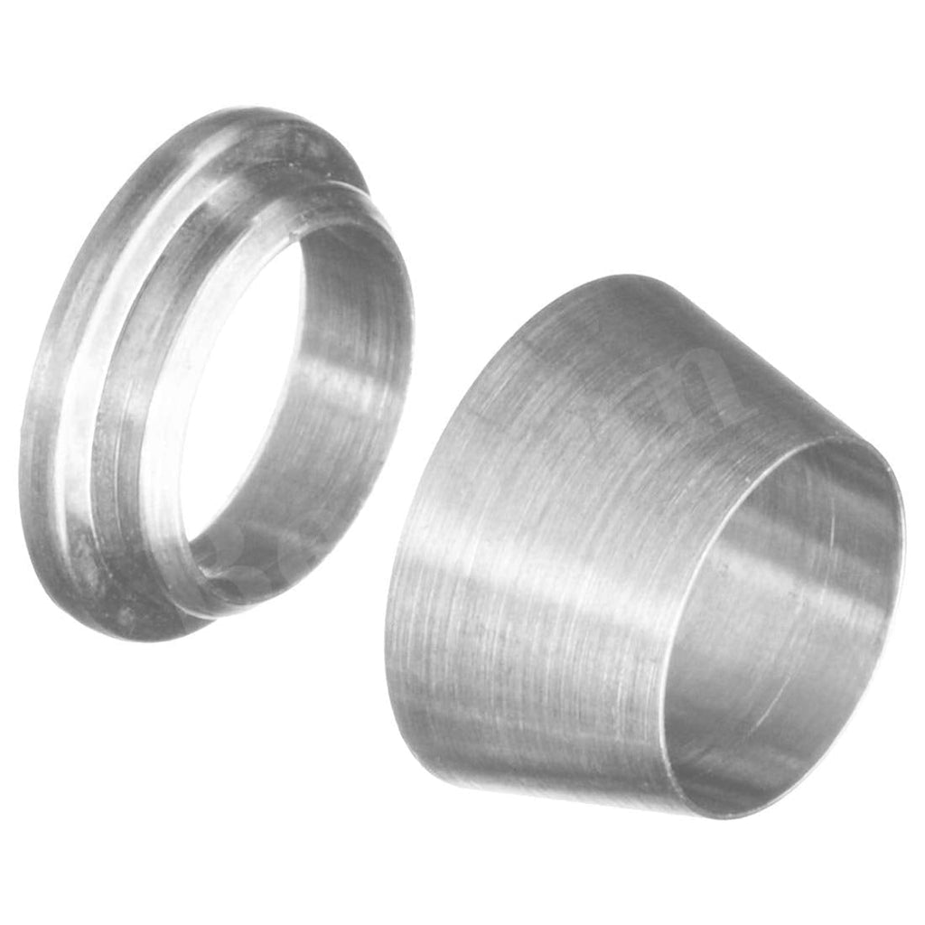 [Australia - AusPower] - Beduan 304 Stainless Steel Compression Fitting Ferrule Sleeve 5mm Tube OD Double Ferrule Ring Tubing Fitting（Pack of 2) 5mm Tube OD( 2Pcs) 