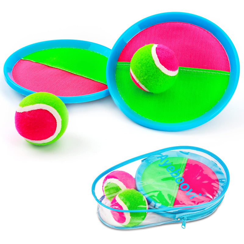 [Australia - AusPower] - Toss and Catch Ball Set Outdoor Game for Kids Backyard Games Beach Game for Kids (Upgraded) (2 Paddles 2 Balls) 