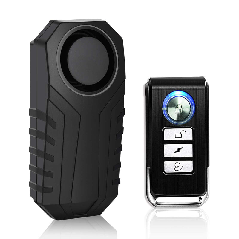 [Australia - AusPower] - KCMYTONER Vibration Sensing Bike Alarm with Remote, 113db Loud Bicycle Alarm System Anti Theft, Wireless Motorcycle Alarm for Electric Bike Tricycle Mobility Scooter Ebike Cycling Security 1 