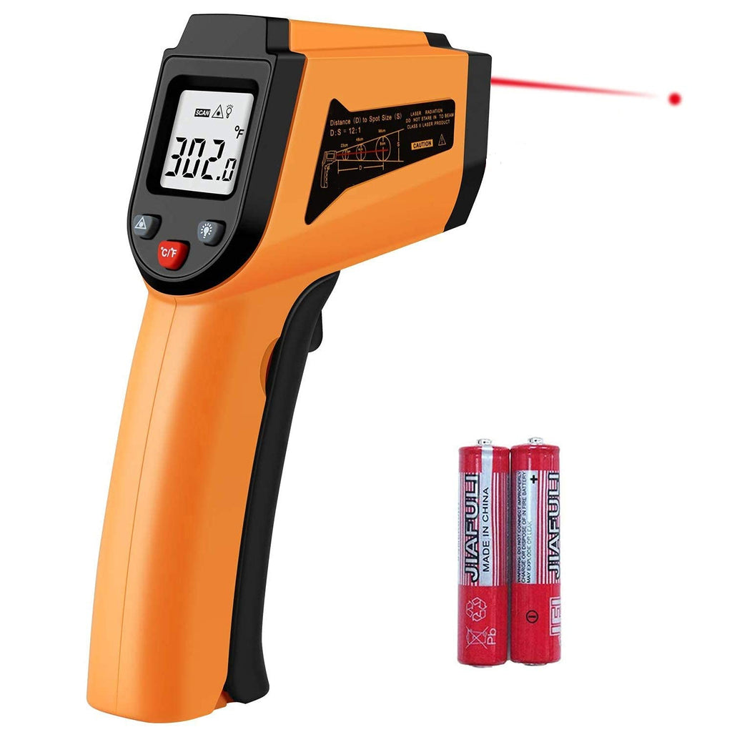[Australia - AusPower] - Kitchen Infrared Thermometer, -50°C to 400°C(-58°F to 752°F) Digital Laser Infrared Thermometer Gun with LCD Display 