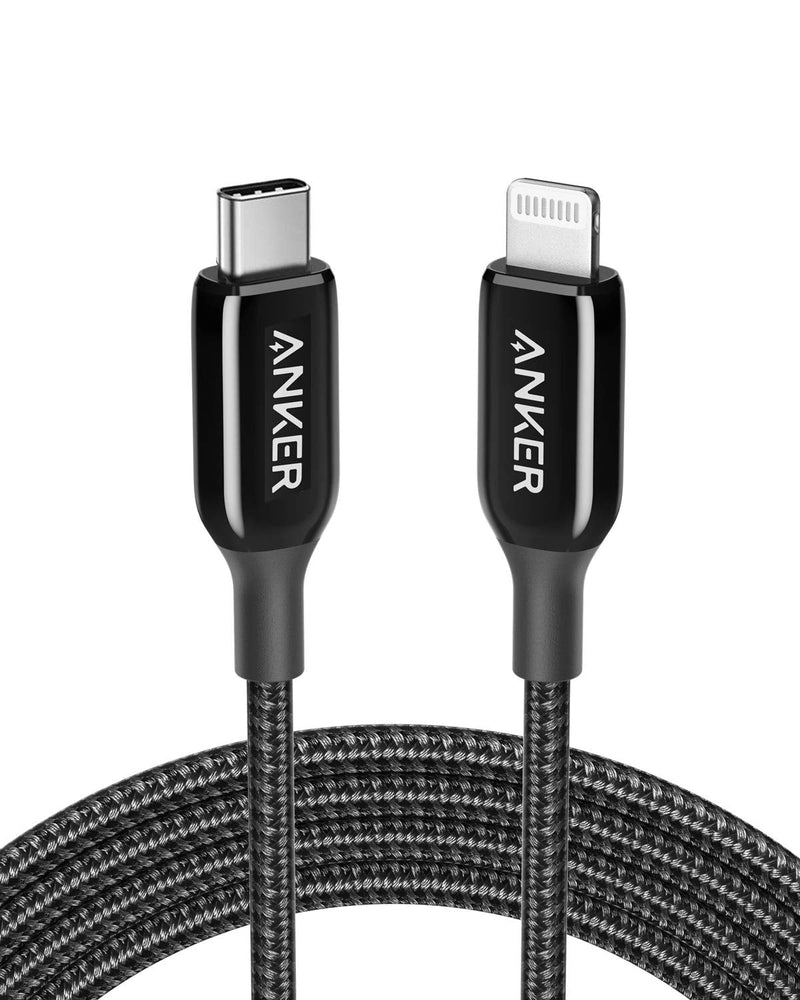 [Australia - AusPower] - Anker USB C to Lightning Cable (6ft) Powerline+ III MFi Certified Lightning Cable for iPhone 13 13 Pro 12 Pro Max 12 11 X XS XR 8 Plus, AirPods Pro, Supports Power Delivery (Black) 6ft black 