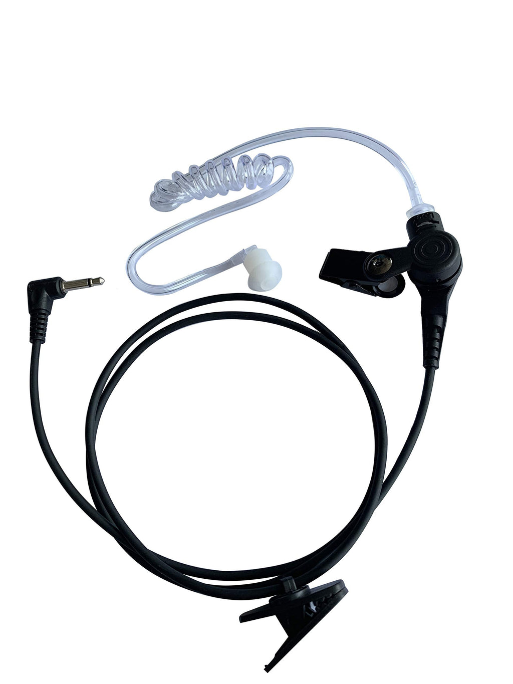 [Australia - AusPower] - 3.5mm Listen Only Earpiece Surveillance Receiver Headset for Two-Way Radio Speaker Mic Jacks 