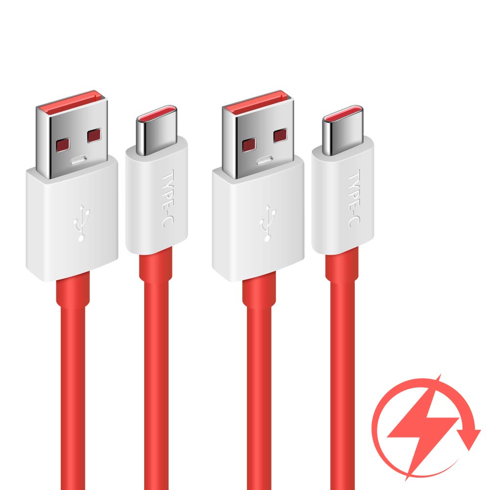 [Australia - AusPower] - COOYA Dash Charge Cable Replacement for OnePlus 7 Charging Cable, Warp Charge Cable for OnePlus 7 Pro/ 7T/ 8 Pro, 6FT 2Pack Type C Cable Dash Charging for OnePlus 6T/ 6, OnePlus 5T/ 5, OnePlus 3T/ 3 