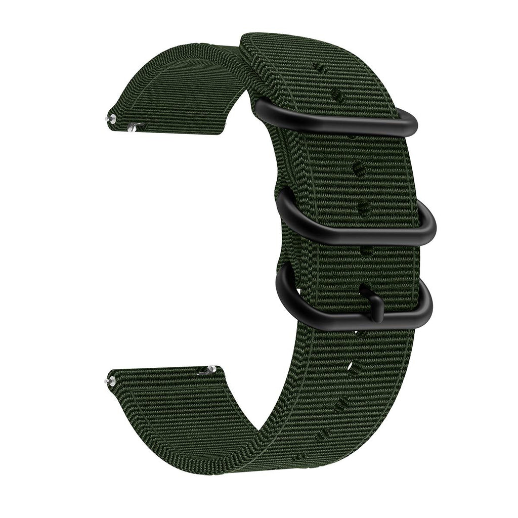 [Australia - AusPower] - LDFAS Compatible for Galaxy Watch 3 45mm Bands, Woven Nylon Strap Compatible for Samsung Galaxy Watch 3 45mm/46mm, Gear S3 Frontier/Classic Smartwatch, ArmyGreen 
