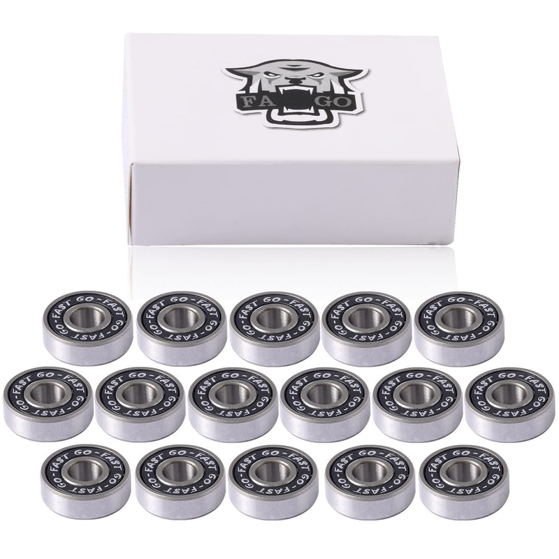 [Australia - AusPower] - DEEPDREAM (Pack of 20 608 ZZ Skateboard Bearings, Sackorange 608zz Double Shielded,8x22x7 Miniature Ball Bearings black 