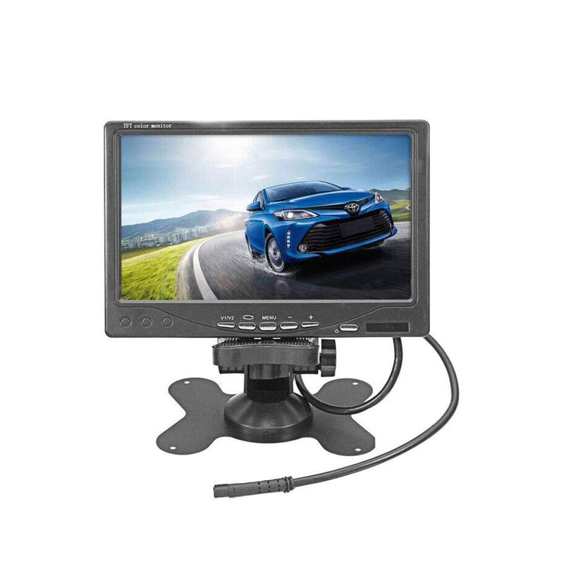 [Australia - AusPower] - Vehicle On-Dash Backup Monitor, 7" Digital HD Car TFT LCD Color Screen Display with 2 Video Input for Rear View Camera 