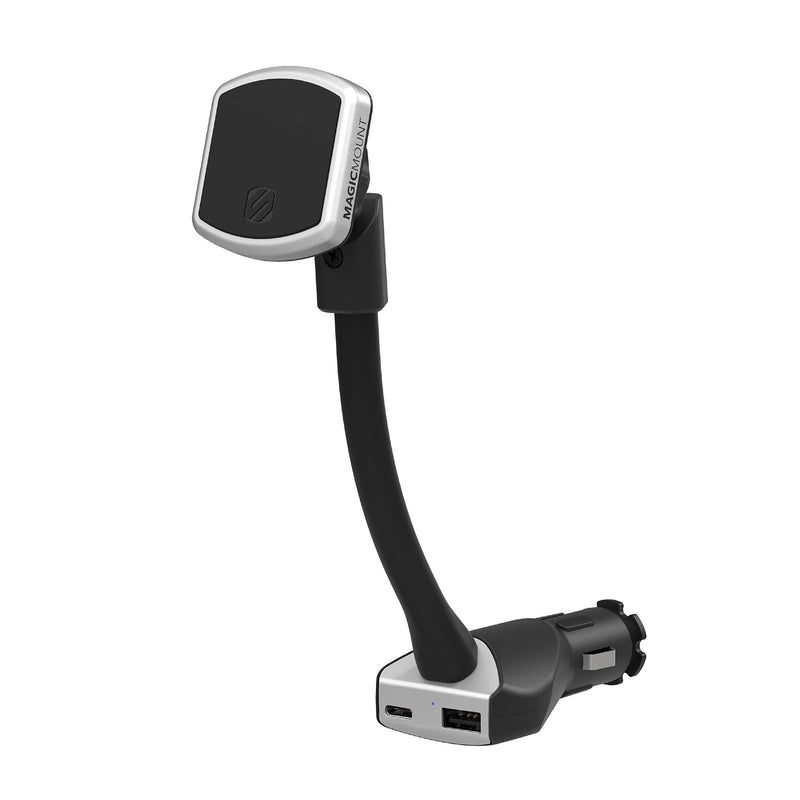 [Australia - AusPower] - SCOSCHE MP12VPD2-XTSP MagicMount Pro Magnetic Phone/GPS 30W Power Delivery 3.0 Type-C + Type-A Outlet Charging Mount for The Car 30 Watt Power 