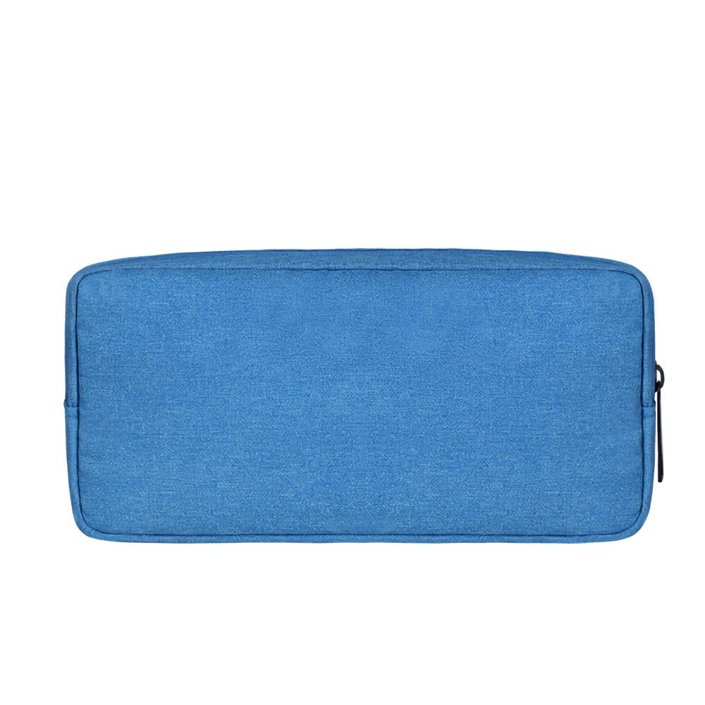[Australia - AusPower] - Universal Electronics/Accessories Soft Carrying Case Bag, Durable & Light-Weight,Suitable for Out-Going, Business, Travel and Cosmetics Kit（Blue） 