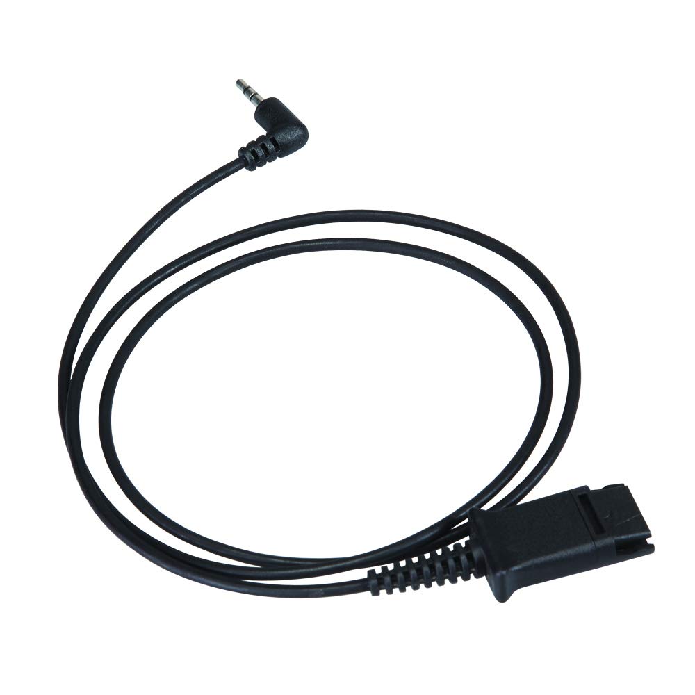 [Australia - AusPower] - Single 2.5mm Headset Cable for Plantronics or MKJ Headsets 2.5MM Headset Bottom Cord Compatible with Most Cordless or Dect Phones for Panasonic KX-TG8524EW KG-TGEA20 KX-TGA470 Cisco SPA 303G etc 