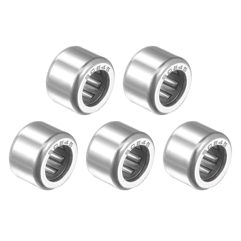 [Australia - AusPower] - uxcell SCE45 Needle Roller Bearings, Drawn Cup Open End, 1/4-inch Bore 7/16-inch OD 5/16-inch Width 2500N Static Load 2090N Dynamic Load 5pcs 1/4x7/16x5/16" 