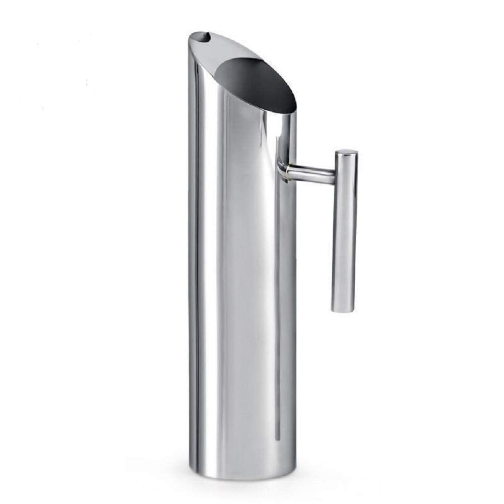 [Australia - AusPower] - Stainless Steel Water Pitcher Carafe with Ice Guard 70 Ounces Capacity Chrome Plated Mirror Finish by MUGLIO 70oz Silver 