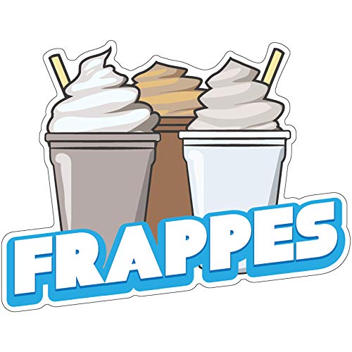 [Australia - AusPower] - SignMission Frappes 48" Banner Concession Stand Food Truck Single Sided, Size: 18" X 48" 