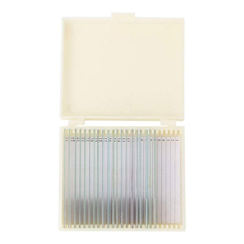 [Australia - AusPower] - 20 Slides Of Biology And Pathology Prepared Microbiological Bacterial Specimens Microscope Slide Set with Plastic Box 