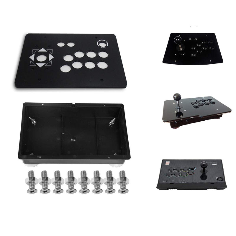 [Australia - AusPower] - TAPDRA Acrylic Panel and Case Joystick DIY Set Kits Replacement for Arcade Game Machine Cabinet Controller DIY Kit c Black 4 