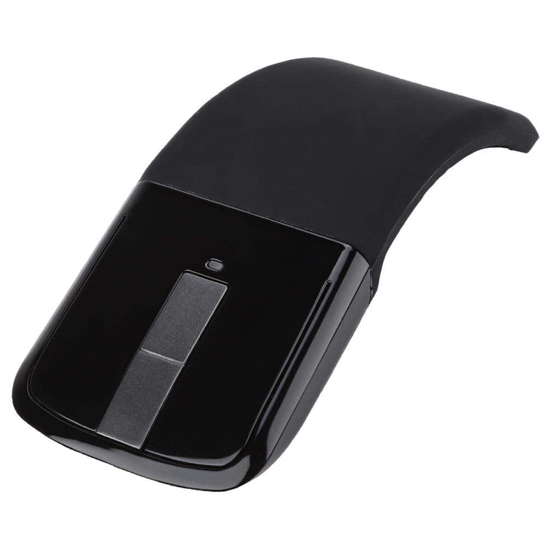[Australia - AusPower] - Wireless Bluetooth Mouse 1600DPI Ergonomic Foldable Arc Optical Touch Mouse with USB Receiver Suitable for PC Laptop Notebook Mac 