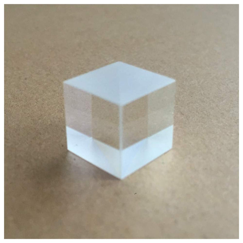 [Australia - AusPower] - Optical Glass Cube Dichroic Beam Splitter Prism Ratio 50:50 Spectrome Sicence 