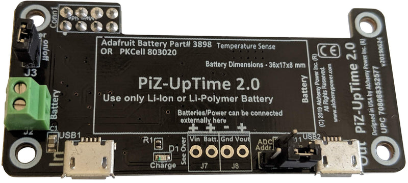[Australia - AusPower] - PiZ-UpTime 2.0 UPS for Raspberry Pi, Pi-Zero, SBC & IoT 