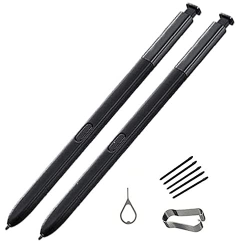 [Australia - AusPower] - 2PCS Note 9 Pen Replacement for Samsung Note9 N960 SM-N960U SM-N960 (Without Bluetooth) Tips/Nibs Eject Pin (Black) Black 