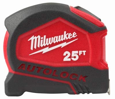 [Australia - AusPower] - Milwaukee 48-22-6825 25 Foot Compact Auto Lock Tape Measure 