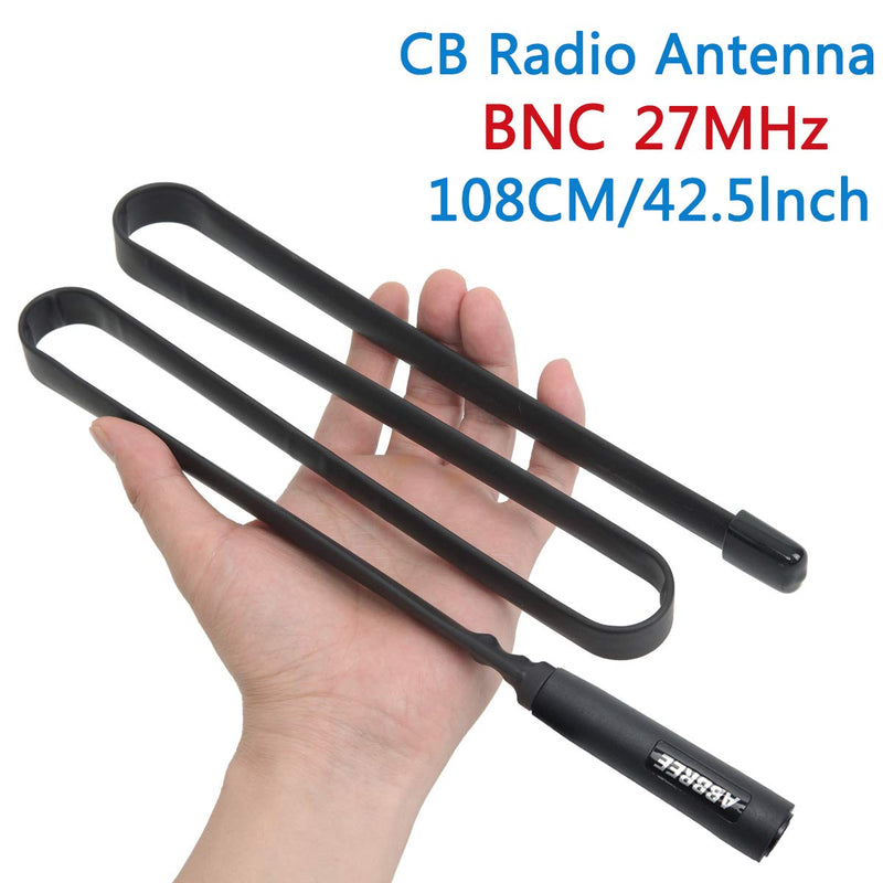 [Australia - AusPower] - ABBREE Tactical Antenna 27Mhz 42.5-Inch for CB Handheld/Portable Radio with BNC Connector Compatible with Cobra Midland Uniden Anytone CB Radio 