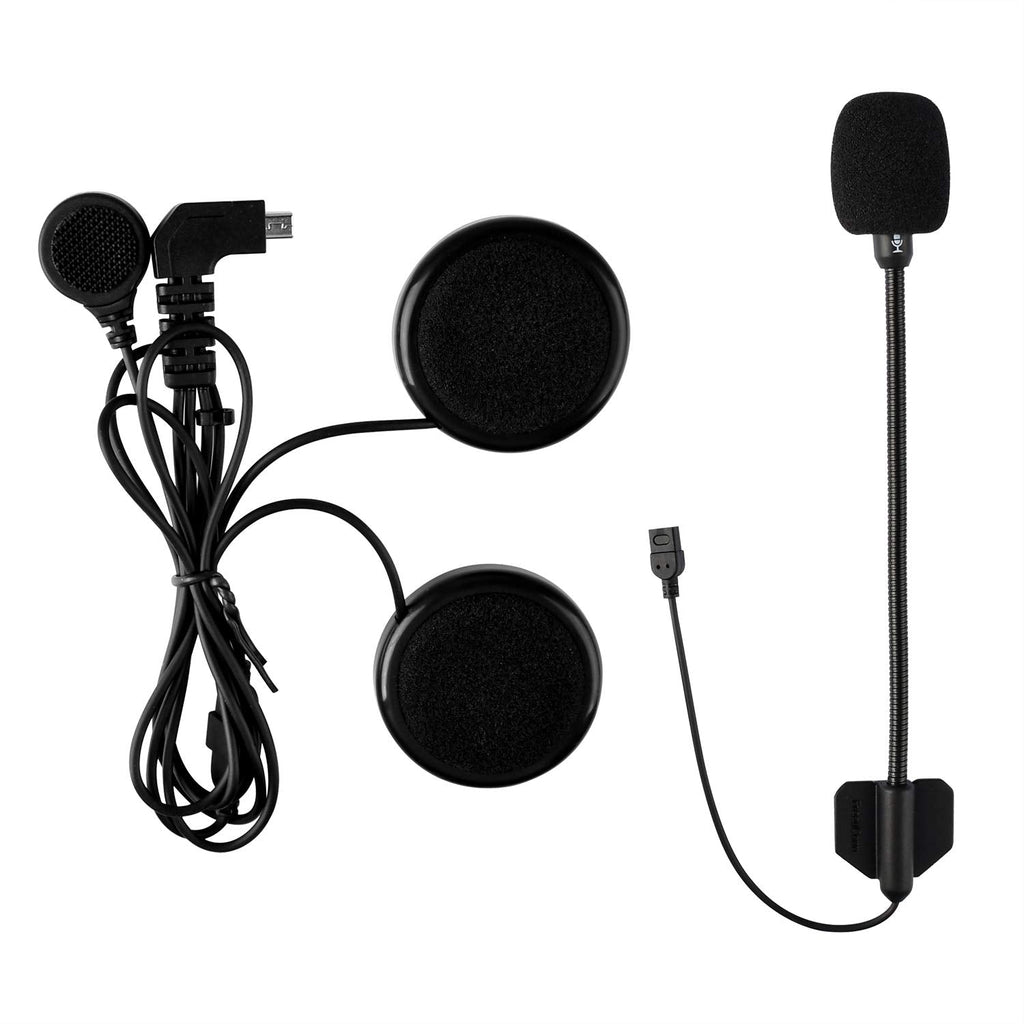 [Australia - AusPower] - Interchangeable Boom + Soft Mic Speaker for FreedConn TCOM-SC T-COMVB Helmet Communication System (Boom Mic Speaker + Soft Mic Speaker) 