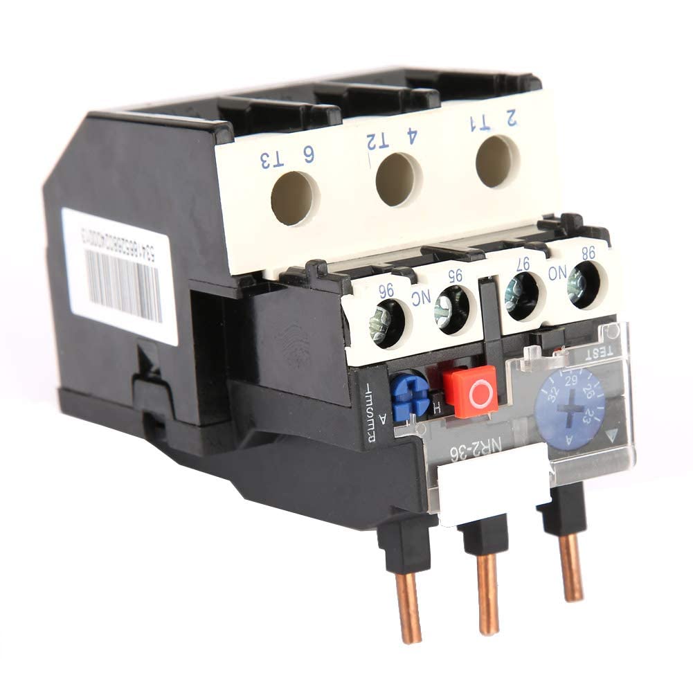 [Australia - AusPower] - Relay, NR2-36 Electric Heat Protect Thermal Overload Relay 23-32A Motor Protector Electric Authorized Thermal Accessory 