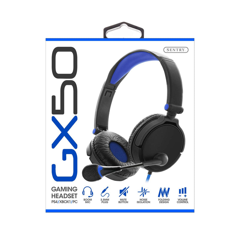 [Australia - AusPower] - Sentry Industries GX50 Gaming Headset for PS4 / Xbox/PC - Color May Vary (Red, Green, Blue) 
