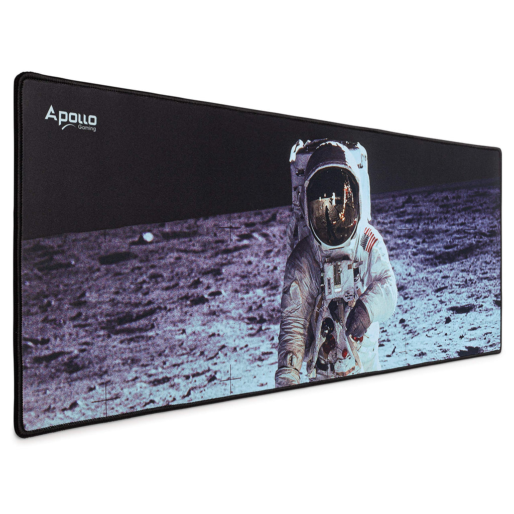 [Australia - AusPower] - Apollo Gaming Extended Mouse Pad, Large NASA Astronaut Space Design Microfiber Mousepad, (31.5×11.8), Large XXL Extended Desk Mat. Long Computer Keyboard Mouse Mat Mousepad for Office/Gaming/Home 