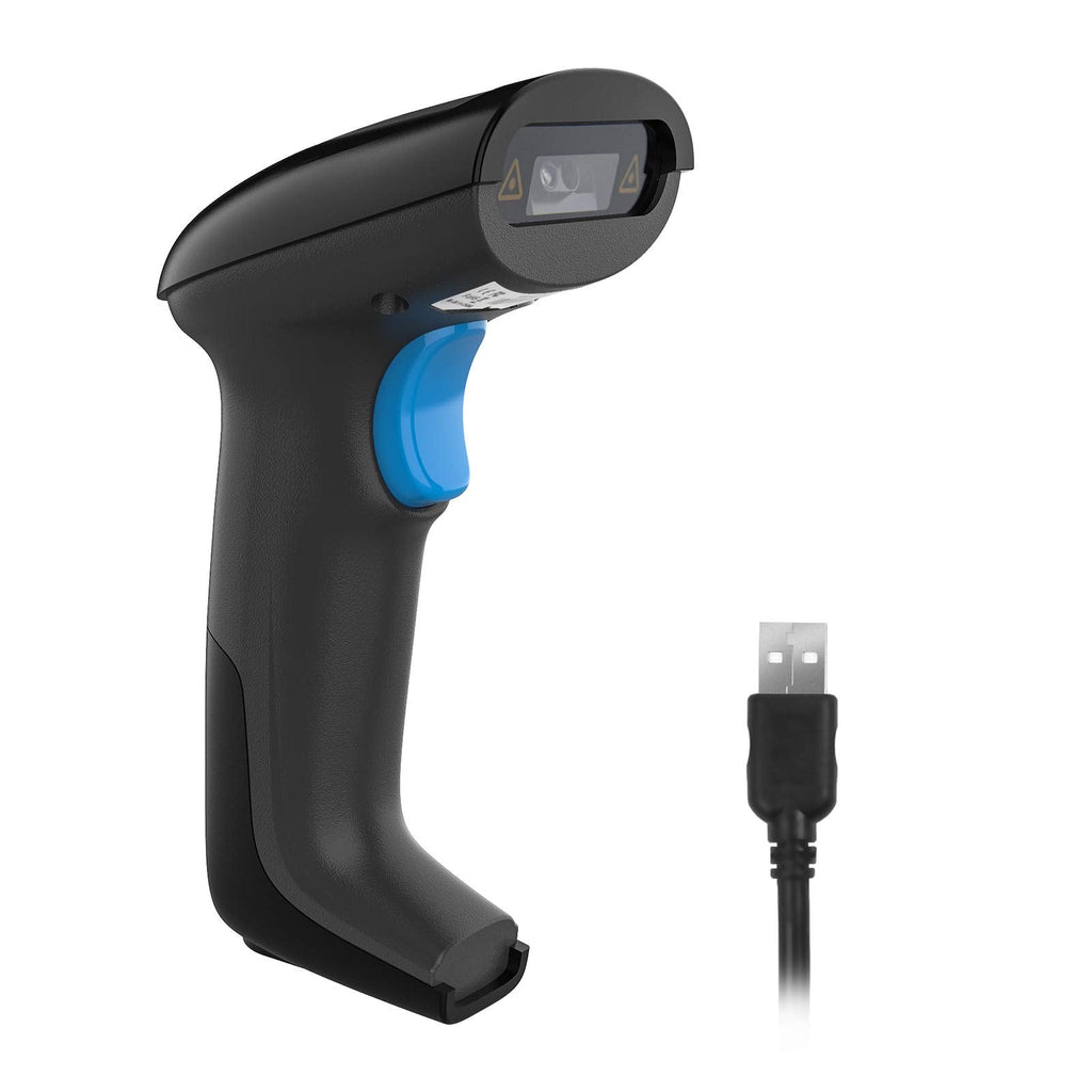 [Australia - AusPower] - REALINN Handheld 2D Barcode Scanner QR PDF417 Data Matrix 1D Bar Code Scanner Wired Barcode Reader with USB Cable for Mobile Payment, Store, Supermarket 