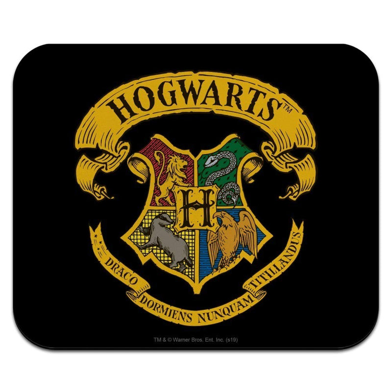 [Australia - AusPower] - Harry Potter Ilustrated Hogwart's Crest Low Profile Thin Mouse Pad Mousepad 