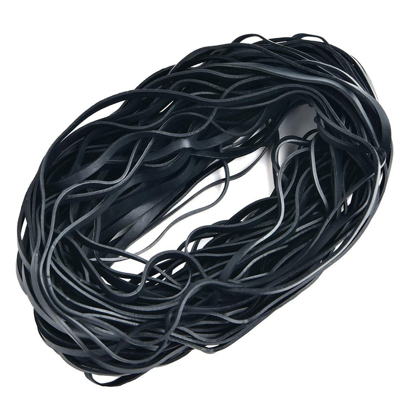 [Australia - AusPower] - Coopay Large Heavy Duty Latex Rubber Bands Trash Can Bands for Office Supply, File Folders, Cat Litter Box, Size 12 inches, 30 Pack (Black) Black 