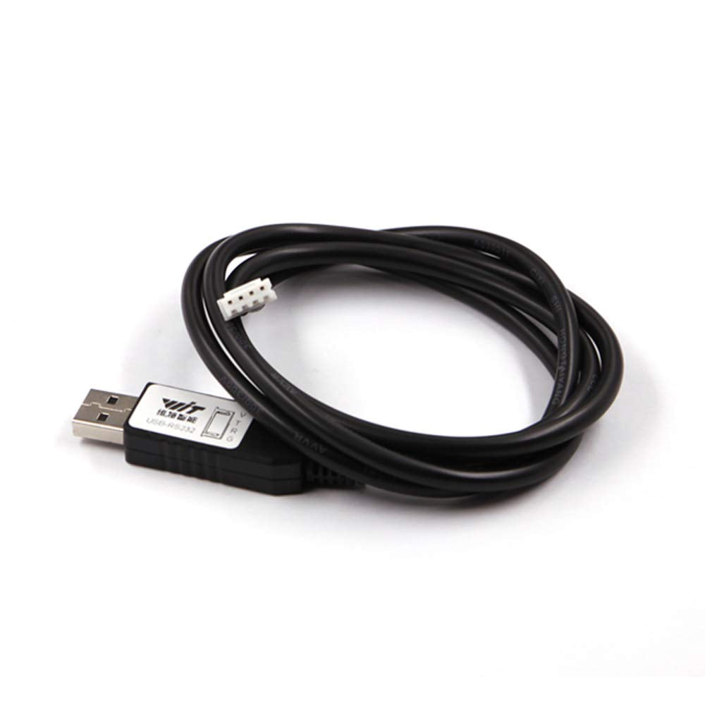 [Australia - AusPower] - WitMotion USB to RS232 UART Converter Cable with CH340 Chip, Terminated by 4 Way Female Socket Header, Serial Adapter (1m/3.28ft, Black), Windows 10,8,7, Linux MAC OS 