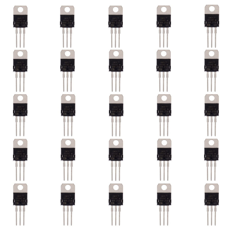 [Australia - AusPower] - BOJACK LM317T Adjustable Positive Voltage Regulator 1.2 V to 37 V 1.5 A IC LM317 chip TO-220 (Pack of 25 pcs) 
