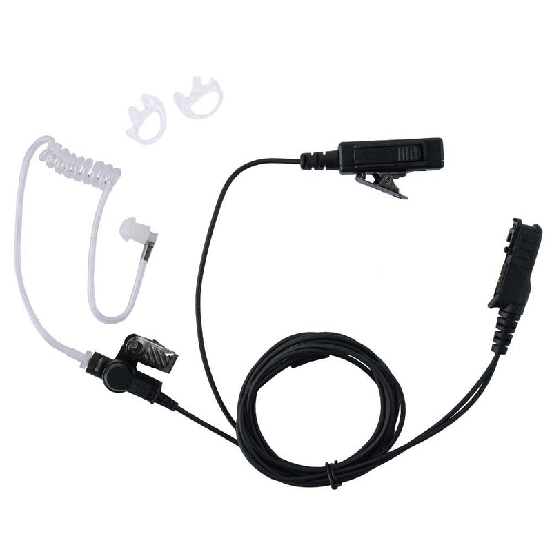 [Australia - AusPower] - 2-Wire Covert Acoustic Tube Surveillance Earpiece Headset Mic PTT Kit for Motorola XPR3500e XPR3000 XPR3300 XPR3300e XPR3500 Two Way Radio Walkie Talkie by Klykon 