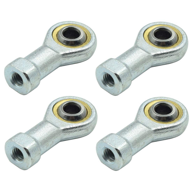 [Australia - AusPower] - PHITUODA 6mm Inside Dia Rod End Bearing Self Lubricating, M6 x 1.0 Female Thread Connector Joint, SI6T/K Rod End Ball Bearing, Pack of 4 Bronze 