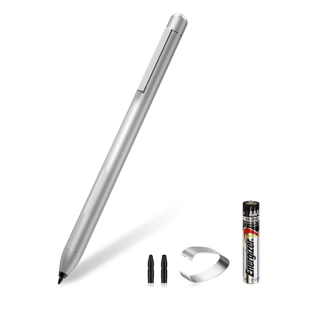 [Australia - AusPower] - Pen for Microsoft Surface Pro 8 13”Touchscreen Tablet Compatible with Microsoft Surface Pro 3/4/5/6/7, Surface Laptop 1/2/3/4, Surface Go 1/2/3, Surface Book 1/2/3 Silver 