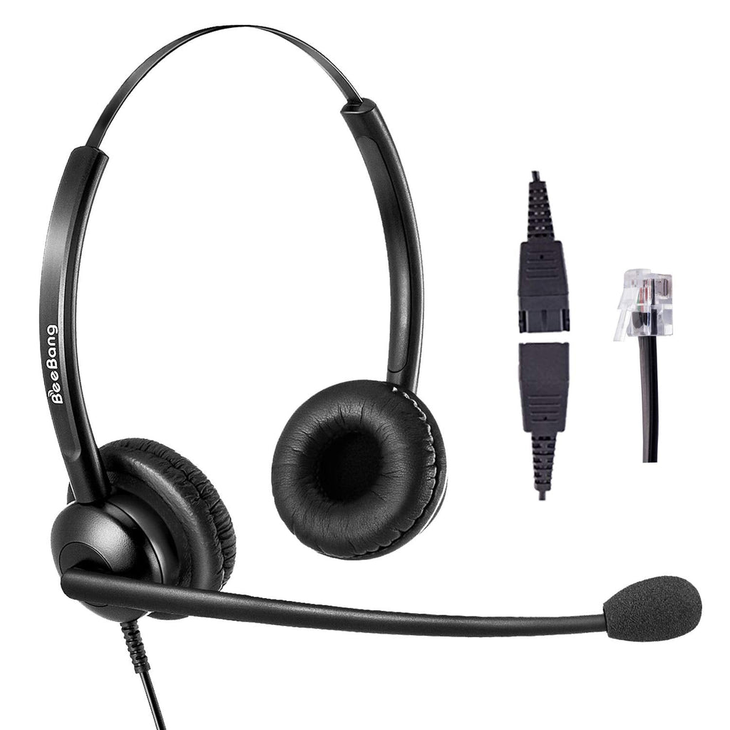 [Australia - AusPower] - Call Center Headset RJ9 Jack with Noise Cancelling Microphone, Landline Deskphone Headset with Mic Mute & Volume Control for Cisco Telephone 6941 7941 7942 7945 7960 7961 7962 7965 8945 