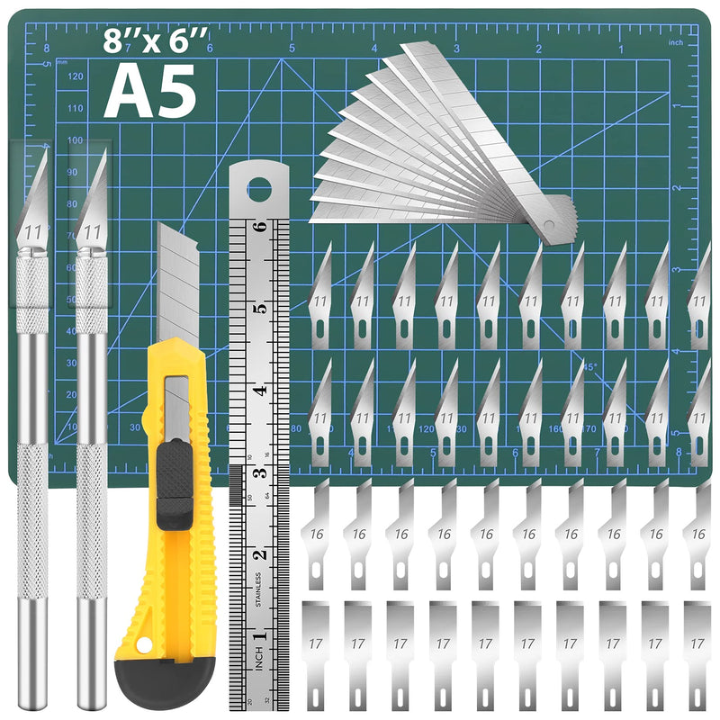 [Australia - AusPower] - DIYSELF Precision Hobby Knife Upgrade Cutting Mat Carving Craft Knife Exacto Knife Utility Knife 