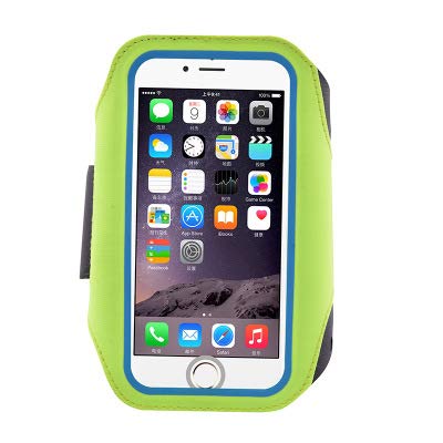 [Australia - AusPower] - Outdoor Fitness Running Yoga Sweat-Proof Mobile Phone Sets Lycra Material Voltage arm Package for iphone6/7/8plus iphoneX/Max/XR, etc, Support 6.4 inches or Less Mobile Phone (Green) green 